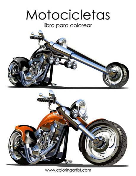 Motocicletas Libro Para Colorear 1 (Spanish Edition)
