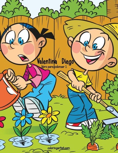 Valentina Y Diego Libro Para Colorear 1 (Spanish Edition)