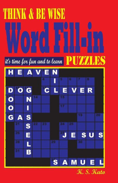 Think & Be Wise Word Fill In Puzzles