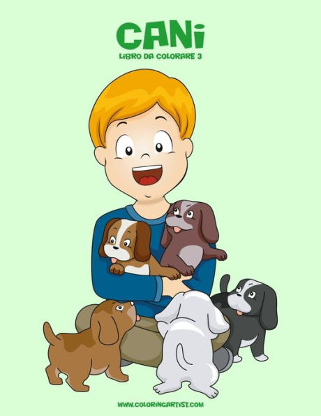 Cani Libro Da Colorare 3 (Italian Edition)