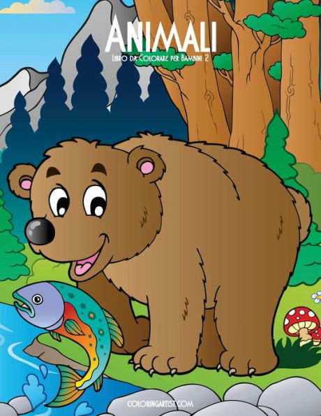 Animali Libro Da Colorare Per Bambini 2 (Animali Per Bambini) (Italian Edition)