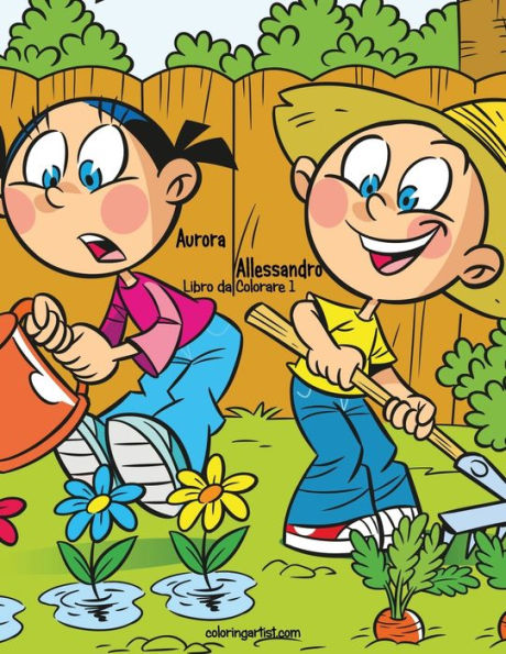 Aurora E Allessandro Libro Da Colorare 1 (Italian Edition)