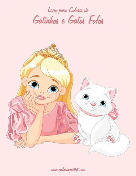 Livro Para Colorir De Gatinhos E Gatos Fofos 2 (Portuguese Edition)
