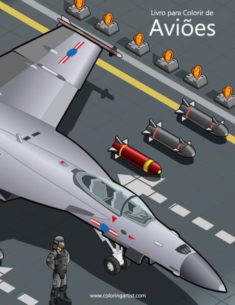 Livro Para Colorir De Aviões 1 (Portuguese Edition)