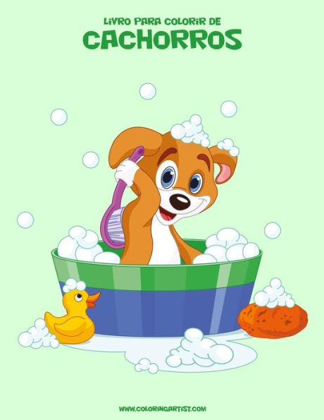 Livro Para Colorir De Cachorros 1 (Portuguese Edition)