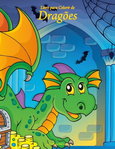 Livro Para Colorir De Dragões 1 (Portuguese Edition)