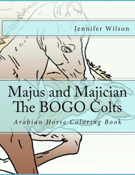 Majus And Majician Twin Colts Coloring Book: Horse Coloring Fun
