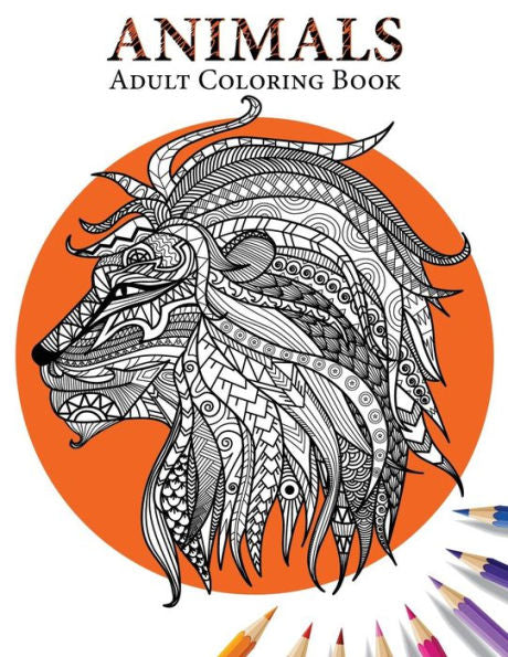 Animals: Adult Coloring Book