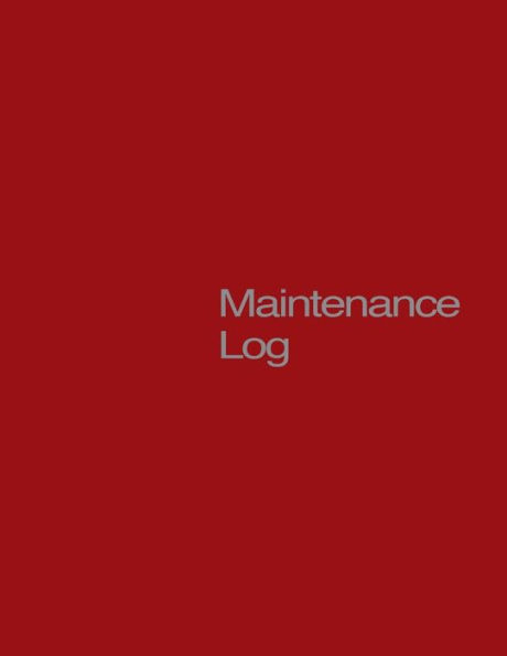 Maintenance Log - 9781533150981
