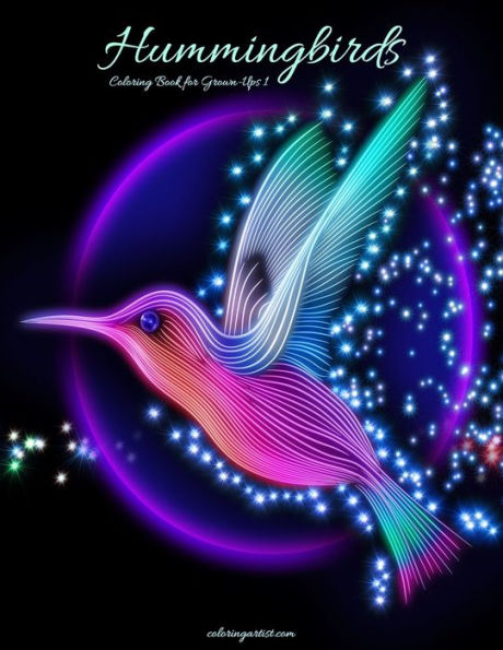 Hummingbirds Coloring Book For Grown-Ups 1