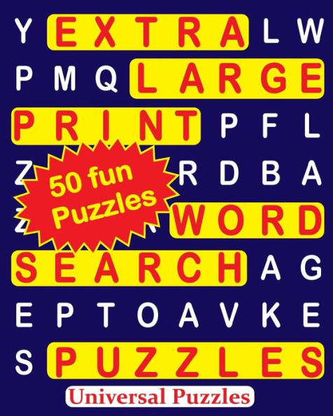 Extra Large Print Word Search Puzzles - 9781533303370