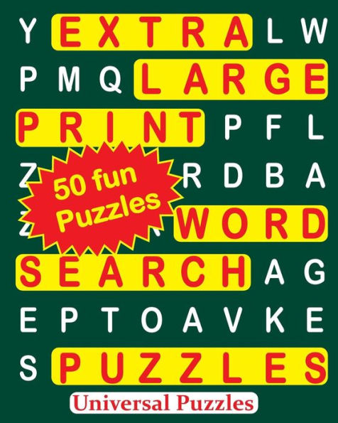 Extra Large Print Word Search Puzzles - 9781533303417