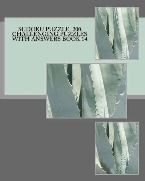 Sudoku Puzzle 200 Challenging Puzzles With Answers Book 14