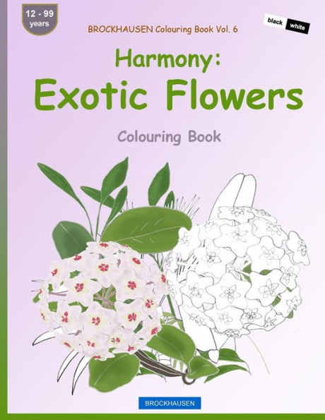 Brockhausen Colouring Book Vol. 6 - Harmony: Exotic Flowers: Colouring Book