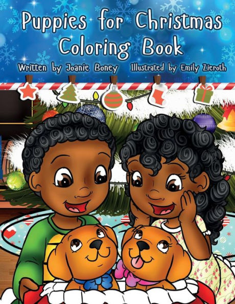 Puppies For Christmas Coloring Book