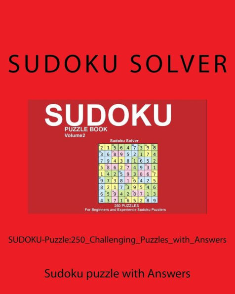 Sudoku-Puzzle:250_Challenging_Puzzles_With_Answers: Sudoku Puzzle With Answers