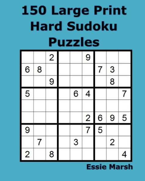 150 Large Print Hard Sudoku Puzzles