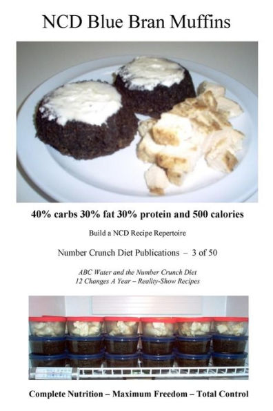 Ncd Blue Bran Muffins: 40% Carbs 30% Fat 30% Protein And 500 Calories