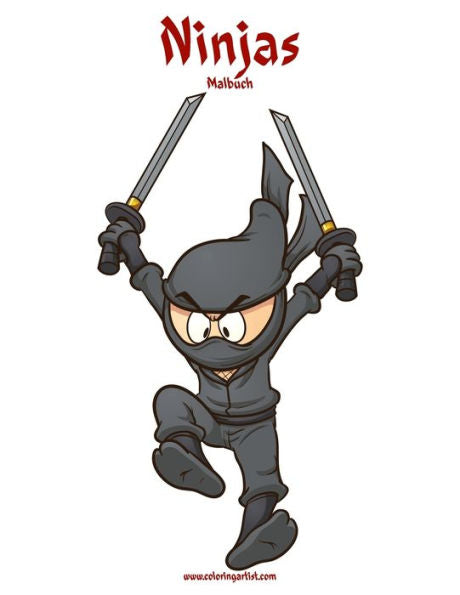 Ninjas-Malbuch 1 (German Edition)