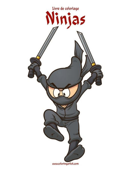 Livre De Coloriage Ninjas 1 (French Edition)