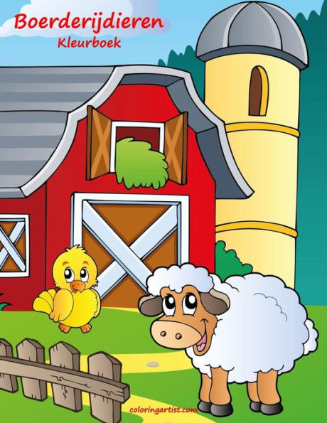 Boerderijdieren Kleurboek 1 (Dutch Edition)