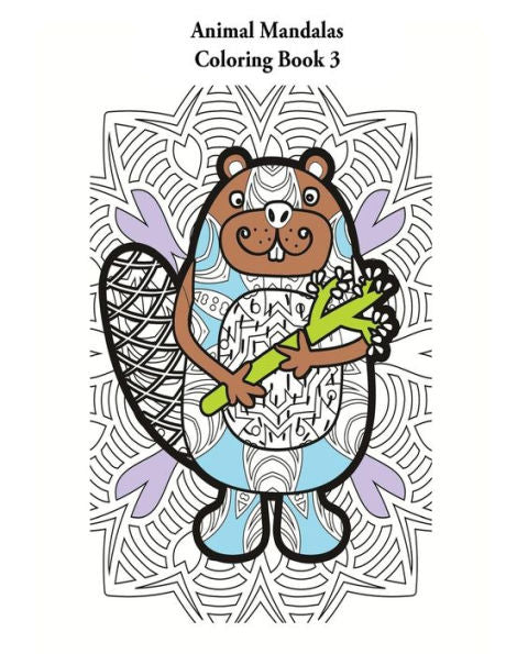 Animal Mandalas Coloring Book 3