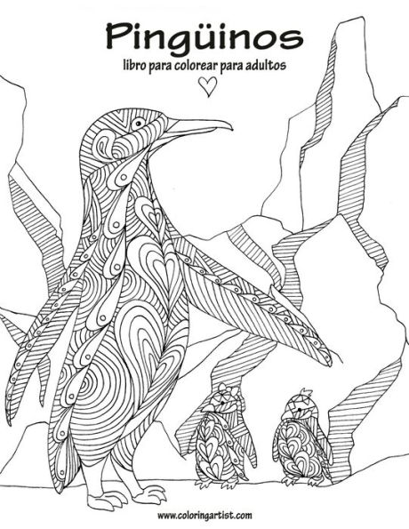 Pingüinos Libro Para Colorear Para Adultos 1 (Spanish Edition)