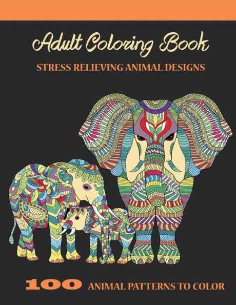Adult Coloring Book: Stress Relieving Animal Designs - 9781537430539