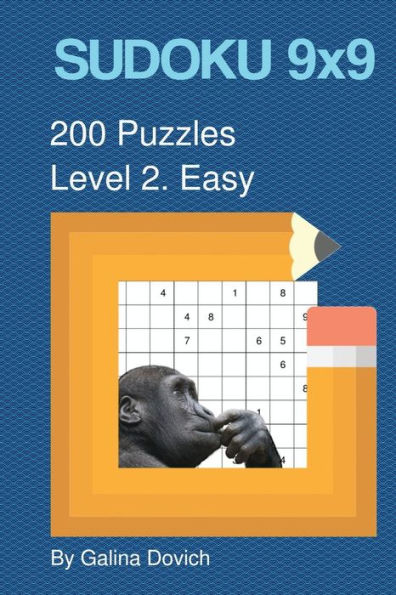 Sudoku 9X9 200 Puzzles: Level 2. Easy