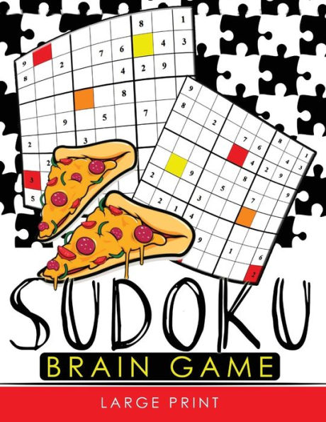 Sudoku Brain Game Large Print: Easy, Medium To Hard Level Puzzles For Adult Sulution Inside