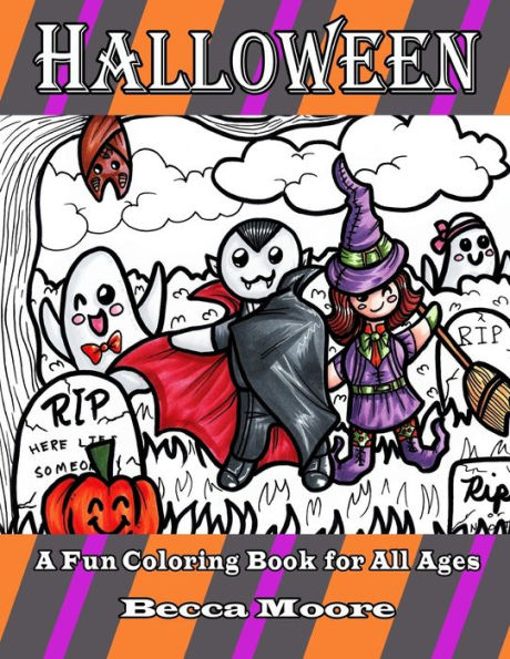 Halloween: A Calming Coloring Book For All Ages