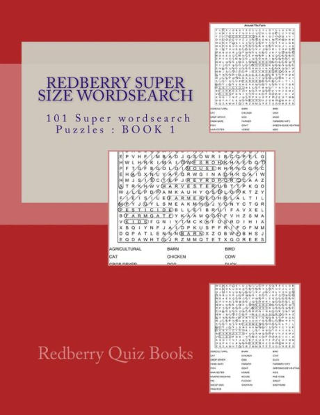 Redberry Super Size Wordsearch: 101 Super Wordsearch Puzzles (Series 300) (Volume 1)
