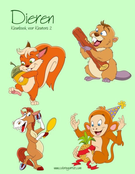 Dieren Kleurboek Voor Kleuters 2 (Dieren Voor Kleuters) (Dutch Edition)