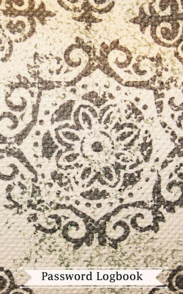 Password Logbook: Jacquard Design Cover: Personal Internet Address And Password Logbook, Website Password Log Book/Directory, Diary, Information, ... Boys, Girls, Elderly, 5X8In Small A-Z List