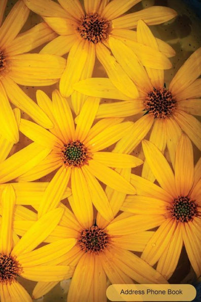 Address Phone Book: Sunflower Cover: Contact Book For Birthdays, Addresses, Phone Numbers And Email, Alphabetical Organizer Journal Notebook For, Women, Men, Girls, Teens