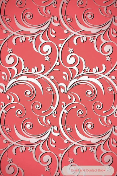 Email And Contact Book: Ornament Pattern Cover: Contact Book For Birthdays, Addresses, Phone Numbers And Email, Alphabetical Organizer Journal Notebook For, Women, Men, Girls, Teens