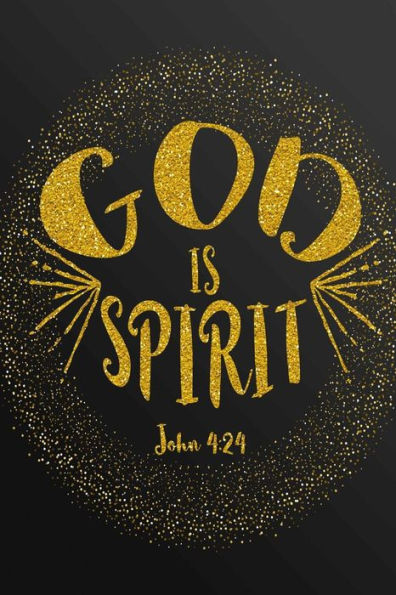 God Is Spirit: Bible Verse Quote Cover Composition Notebook Portable