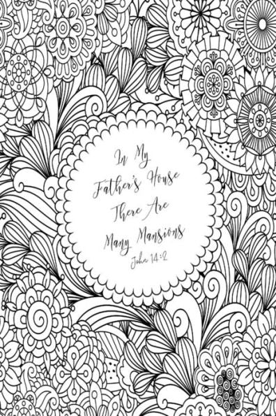In My Father's House There Are Many Mansions: Bible Verse Quote Cover Composition Notebook Portable
