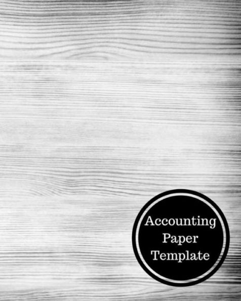 Accounting Paper Template: Two Columnar Format