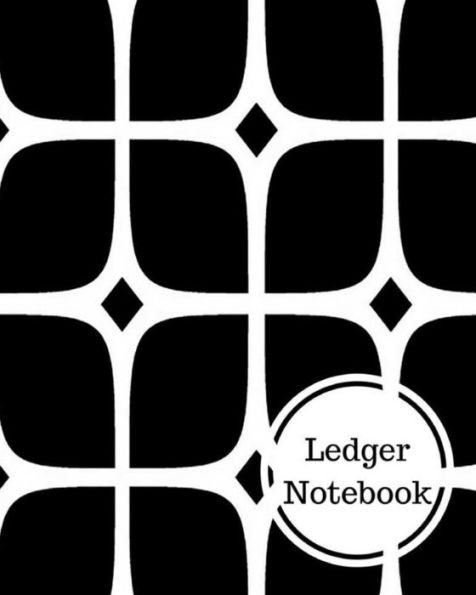 Ledger Notebook: 4 Column Columnar