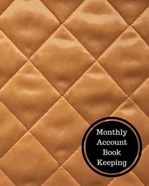 Monthly Account Book Keeping: Monthly Bookkeeping Log