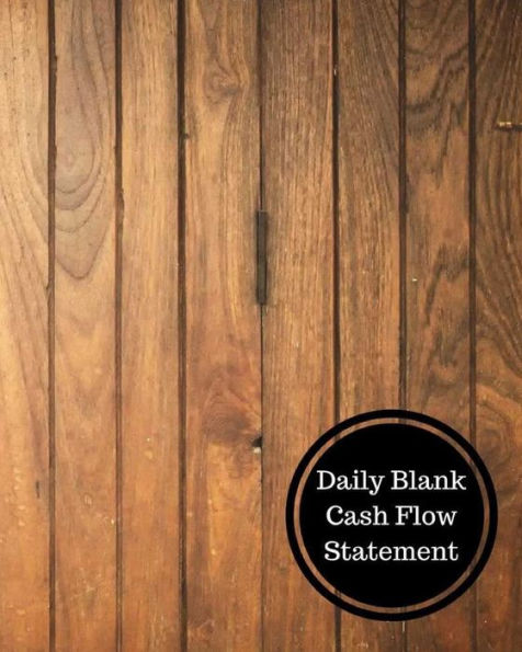Daily Blank Cash Flow Statement: Daily Cashflow Statement