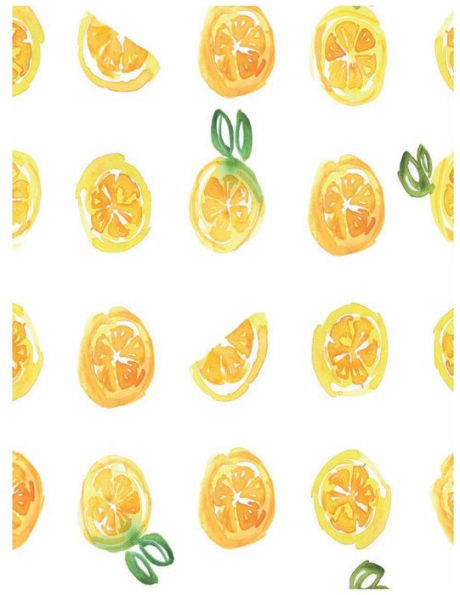 Watercolor Lemons Notebook