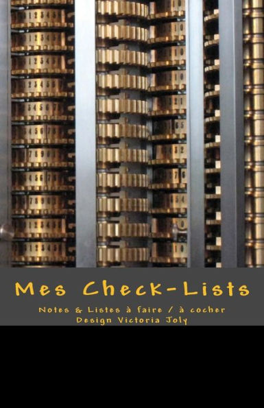 Mes Check-Lists: Notes & Listes A Faire / A Cocher - Design Noir (French Edition)