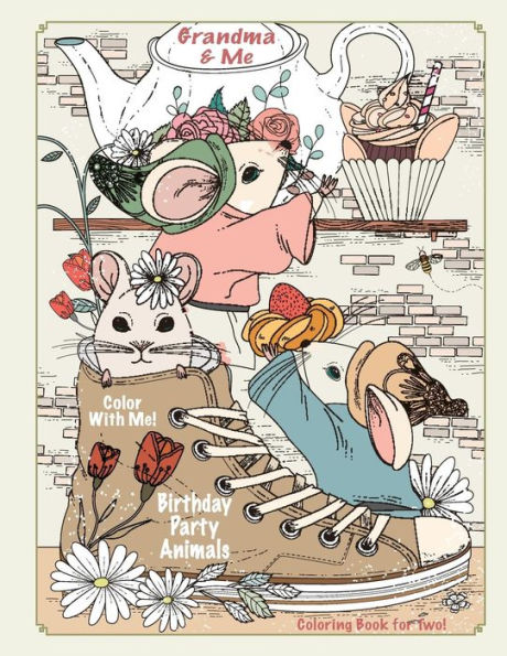 Color With Me! Grandma & Me: Birthday Party Animals