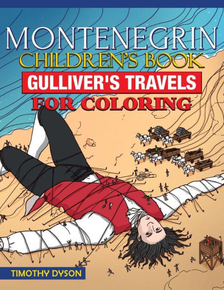 Montenegrin Children's Book: Gulliver's Travels For Coloring