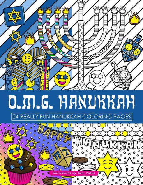 Omg Hanukkah Coloring Book: 24 Really Fun Coloring Pages