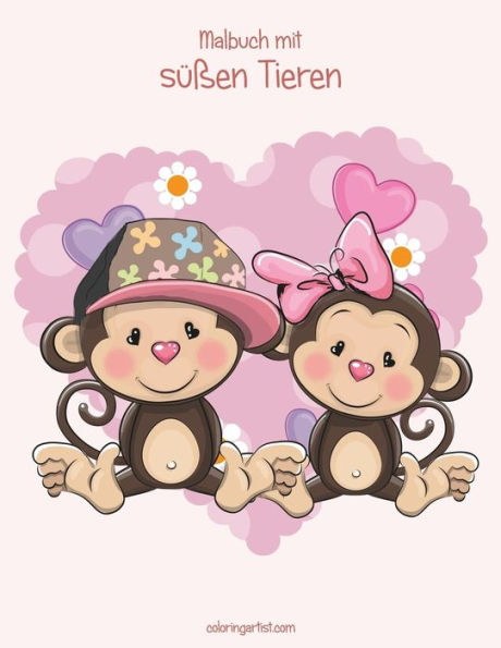 Malbuch Mit SUßen Tieren 1 (German Edition)