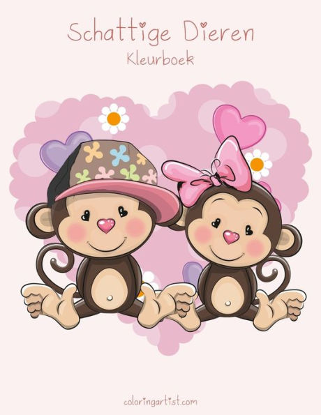 Schattige Dieren Kleurboek 1 (Dutch Edition)