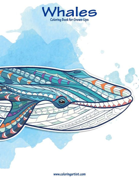 Whales Coloring Book For Grown-Ups 1